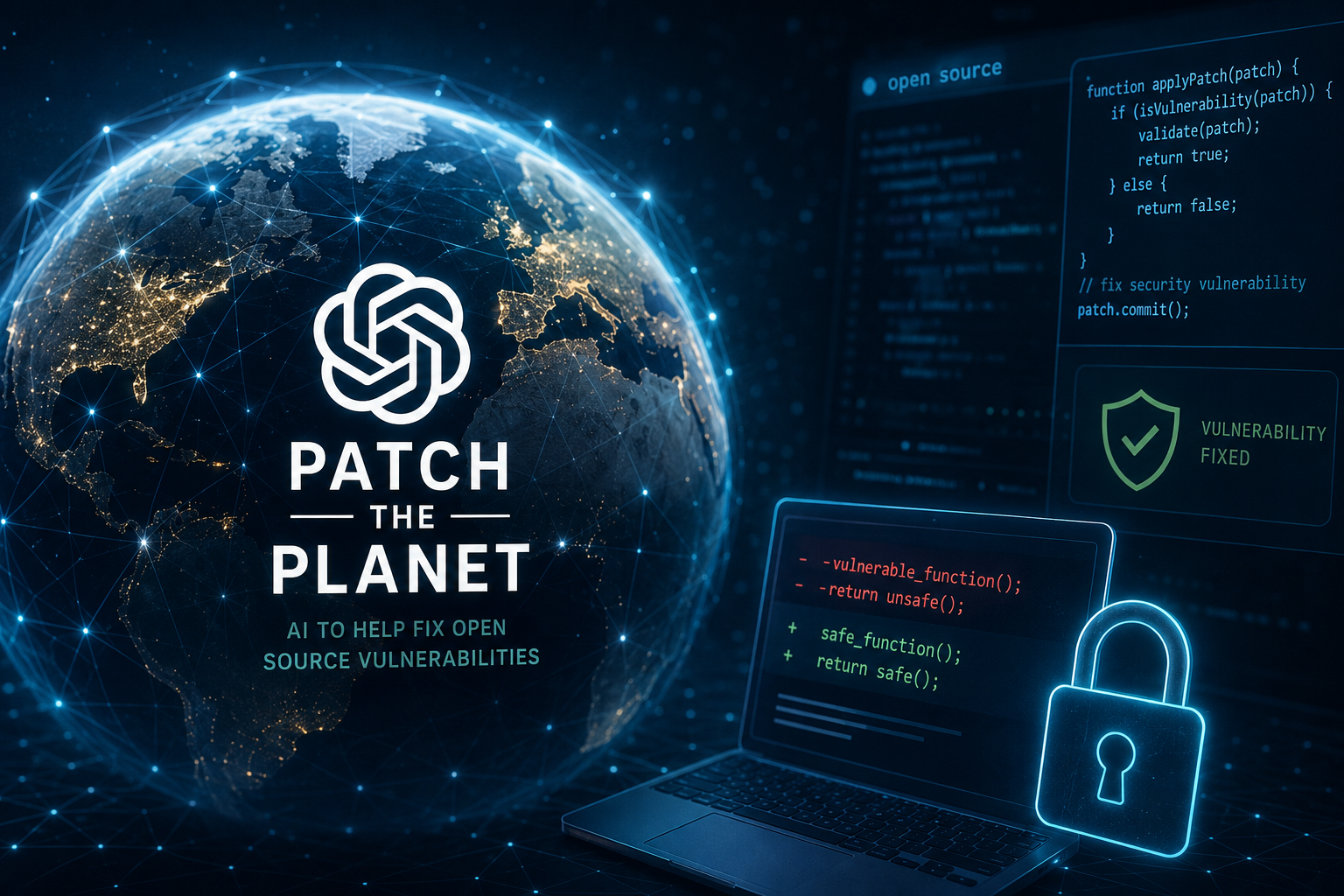 OpenAI uruchamia „Patch the Planet”: AI ma pomagać łatać luki w open source